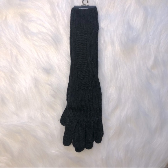 HP SALE - LONG CABLE KNIT GLOVES - Picture 2 of 5